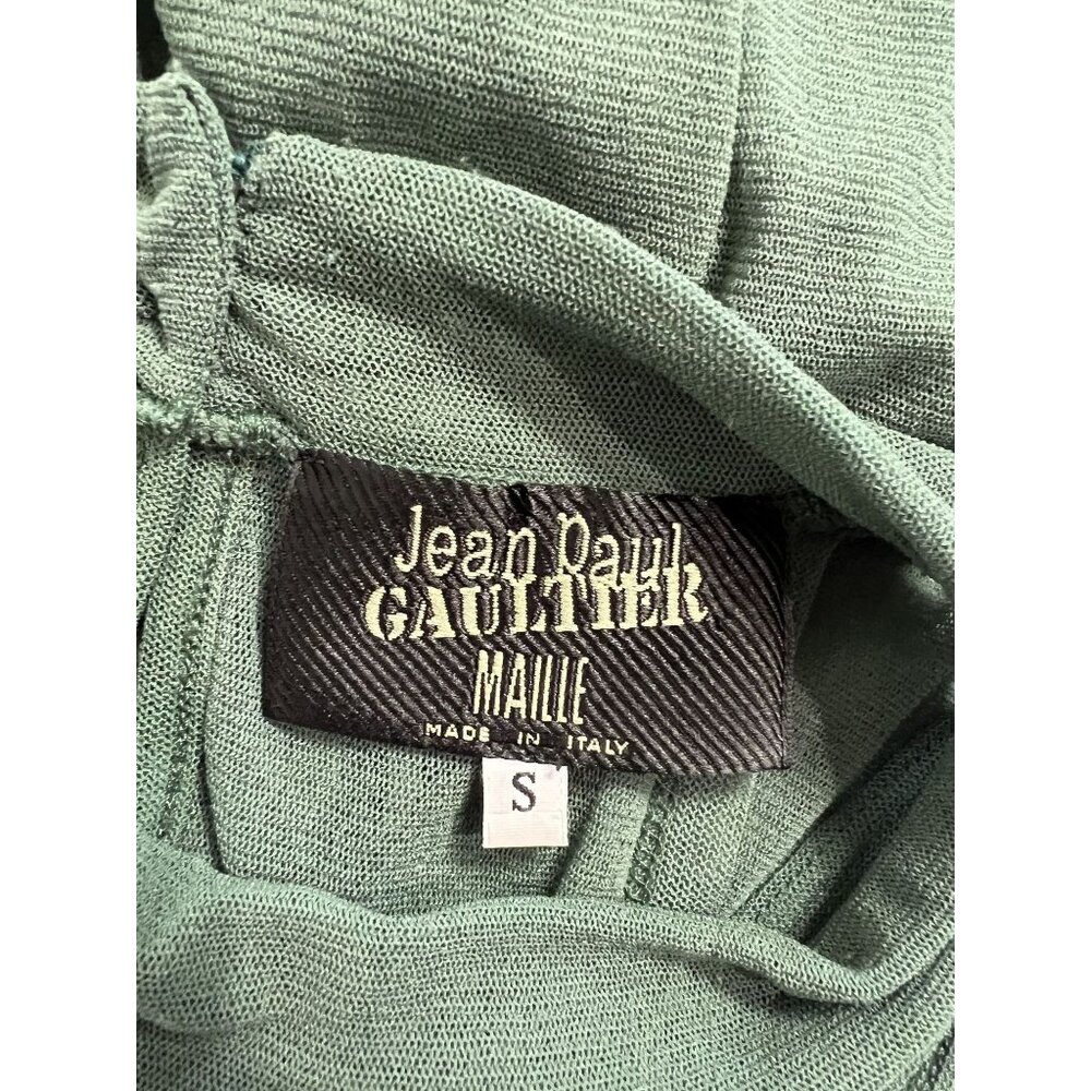Jean Paul Gaultier Maille Vintage 1990s Mesh Maxi Dress in Green - Picture 6 of 7